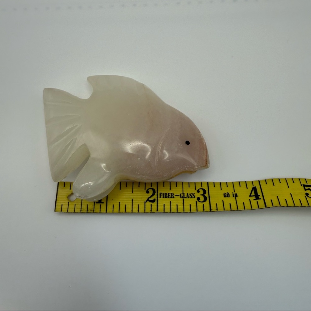 Vintage 3in Onyx Fish And Onyx Sea Horse Shape Figurine Decorative Home Ocean - Picture 10 of 10